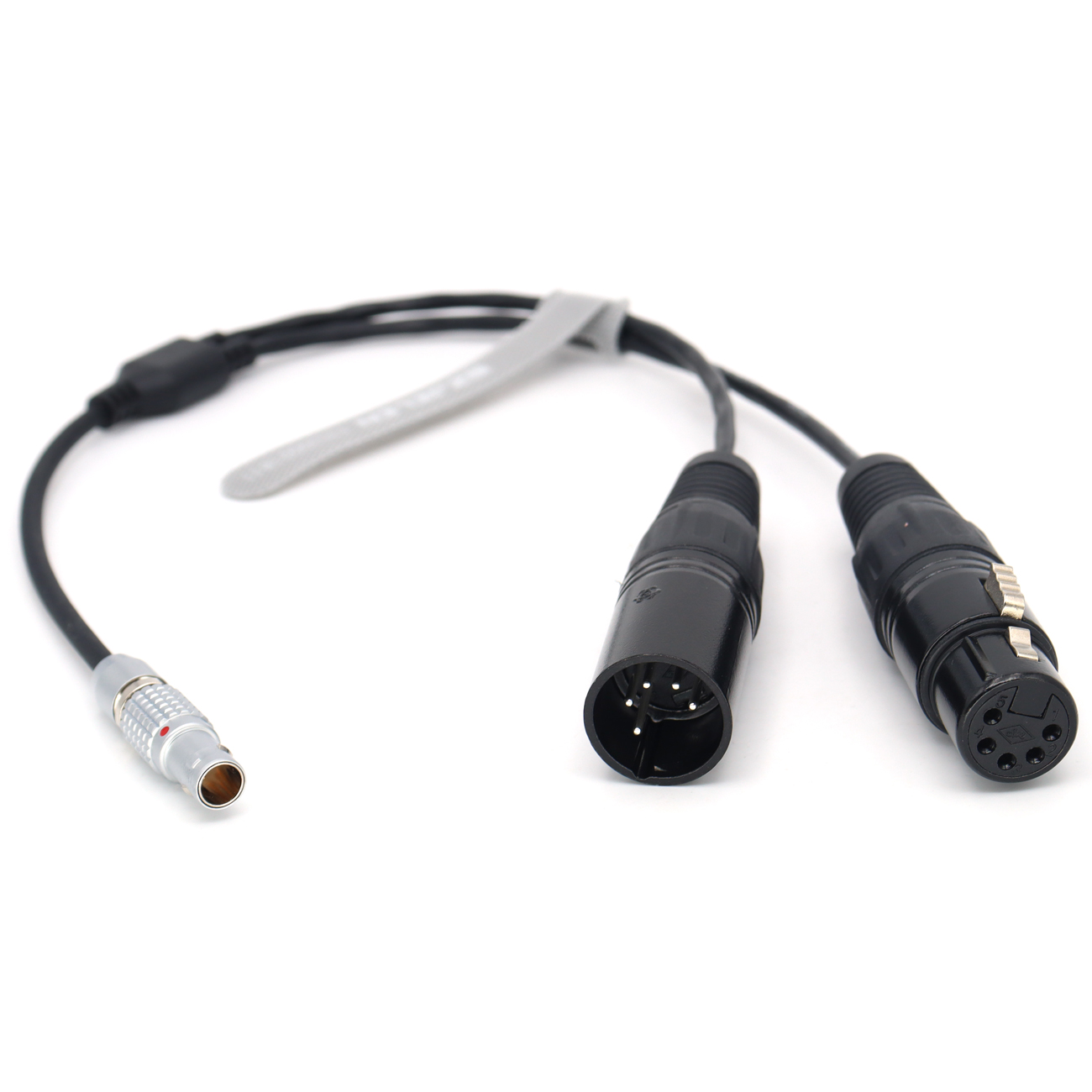 FGG 0B 3Pin to Double XLR 5pin Male/Female for Aputure Sidus One DMX Cable