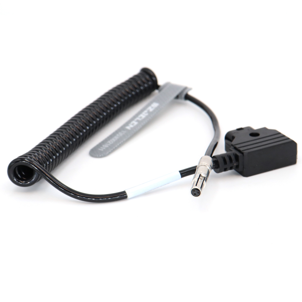 Power Coiled Cable D-tap to 3Pin Female for Odyssey 7Q/7Q+ Monitor