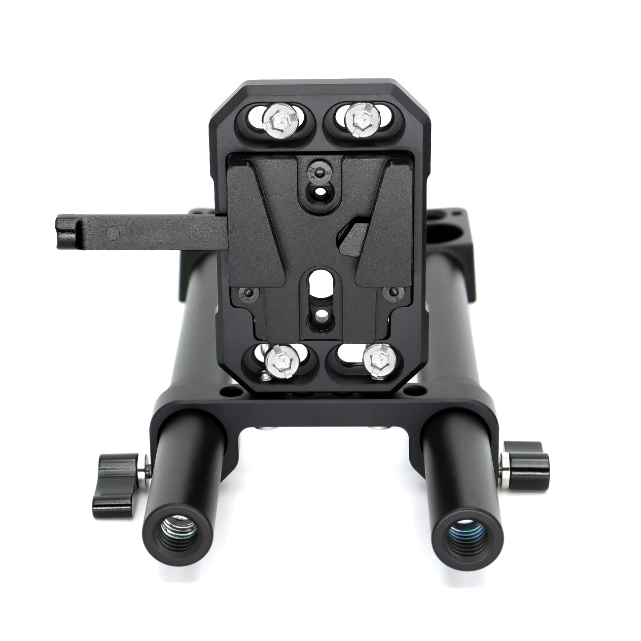 V-Mount Battery Plate/V-Lock Battery Plate with Dual 15mm Rod Clamp