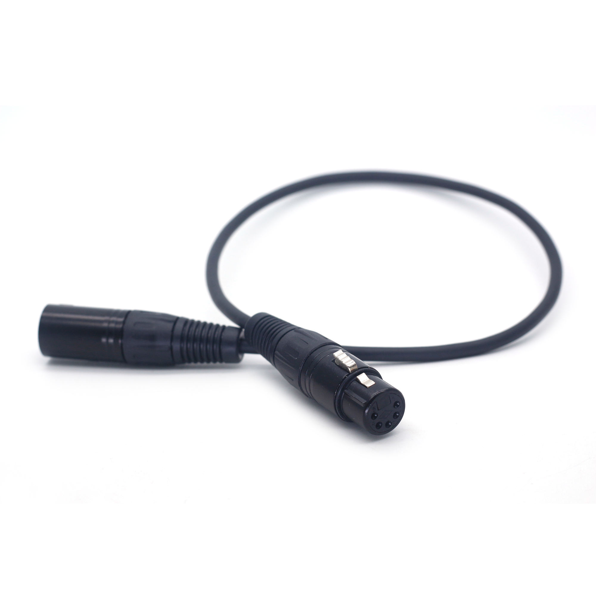 Power Cable XLR 5Pin Male to Female DMX Cable for Stage Lighting Input & Output