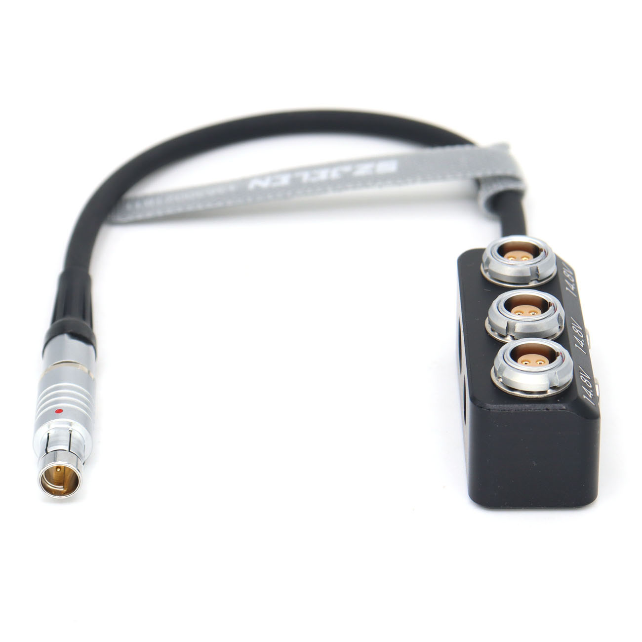 12V 0B 2Pin/RS 3Pin/D-tap to 3*0B 2Pin Female Hub Adapter Splitter for Camera ARRI, SONY, RED