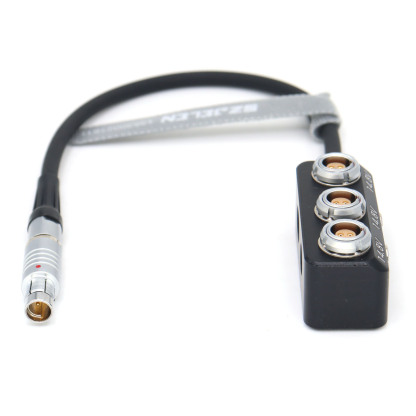 12V 0B 2Pin/RS 3Pin/D-tap to 3*0B 2Pin Female Hub Adapter Splitter for Camera ARRI, SONY, RED