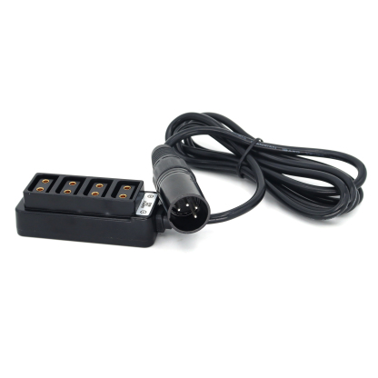 XLR 4Pin to 4 Port D-tap/P-tap Splitter Cable for ARRI RED/TVLOGIC Camera