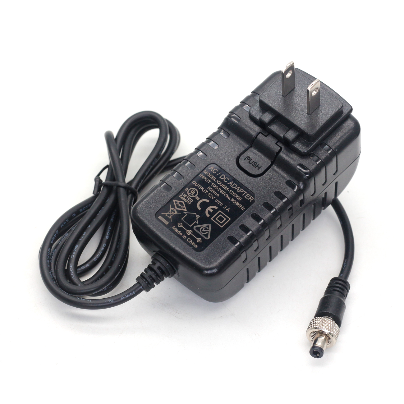 110-220V Power Adapter Converter Cable DC2.5 Screws for ATOMOS Monitor, SmallHD 702 Video Devices PIX-E7/PIX-E5