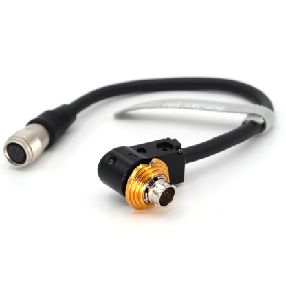 HR25A-9P-20P 20Pin male to female for Zacuto Z-C18C Right Angle Cable for Canon 18 -80 Lens & Canon ZSG-C10 Zoom Grip