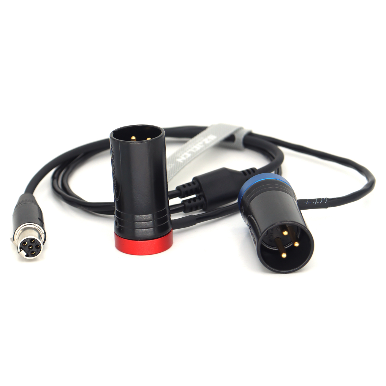 Audio Cable TA5F to Two Low-Profile XLR NEUTRIK 3Pin XLR Male for Zaxcom qrx200