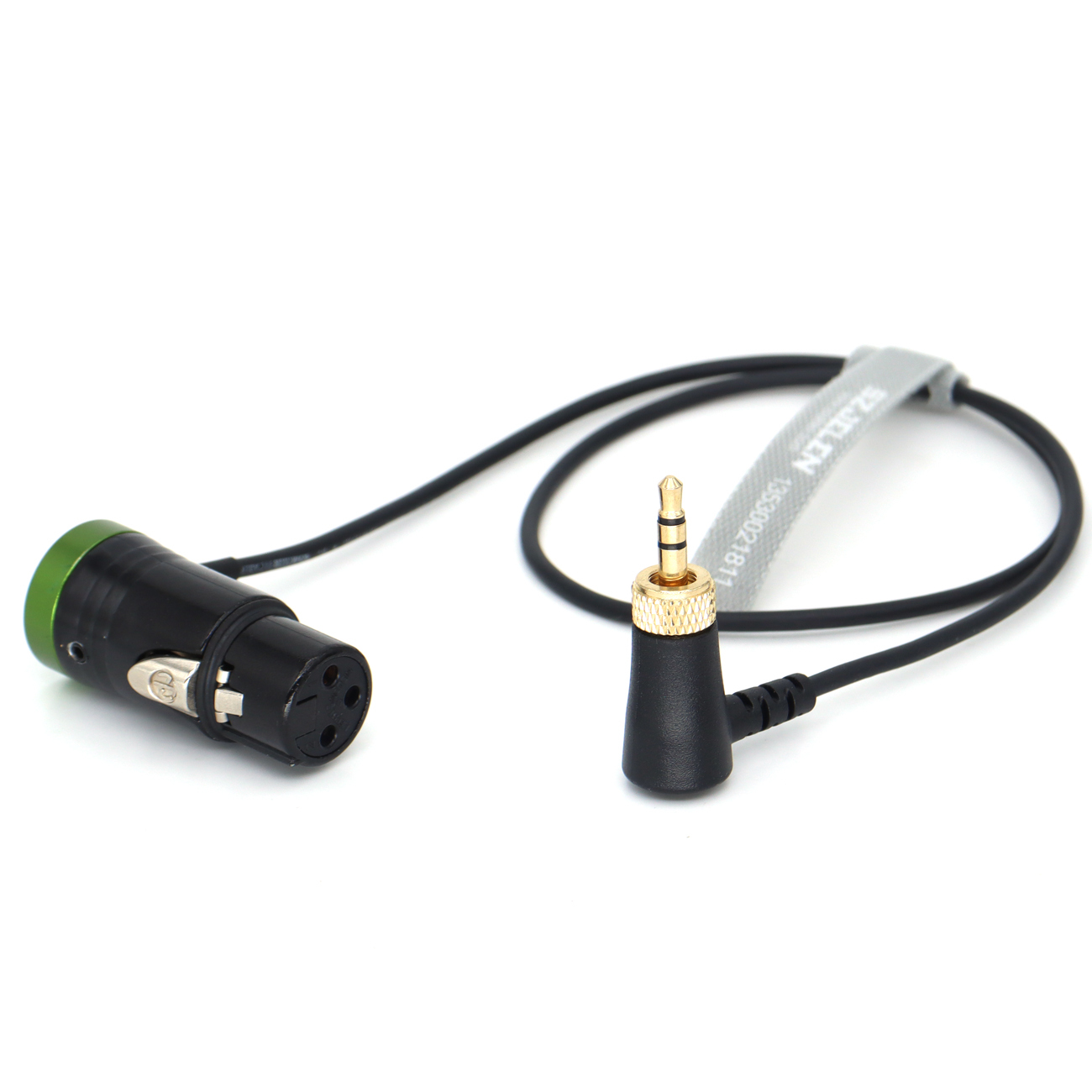 Audio Cable Locking 3.5mm TRS Right-Angle to Short XLR 3Pin Female for Sennheiser SK 500 G4 Sony UWP D11 D21