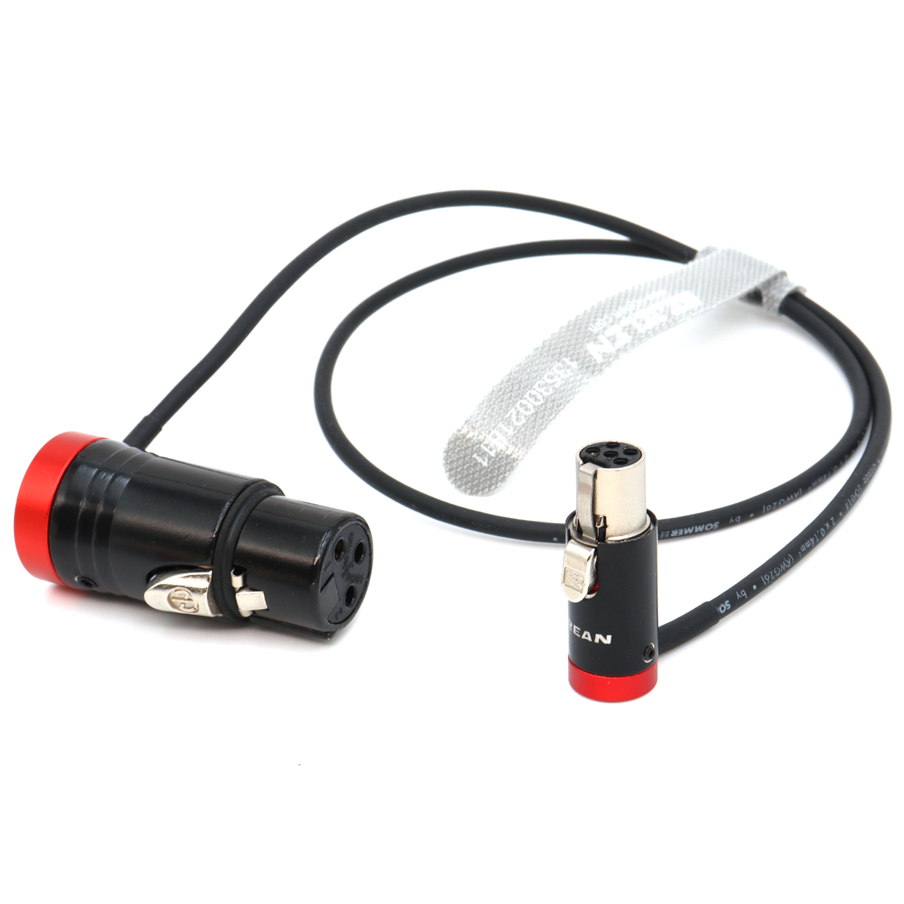 Low-Profile XLR 3Pin Female to TA5F "sommer cicada" cable. For Balanced LINE level signals into Lectrosonics transmitters