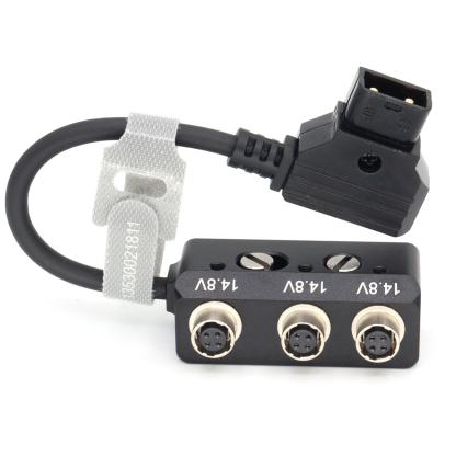 DTAP to Hirose 4Pin Female Hub Adapter Splitter for Camera Power Supply Distributor