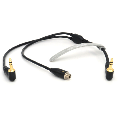 1 to 2 C15 Tentacle microphone Y cable Microphone Timecode Cable Audio Cable