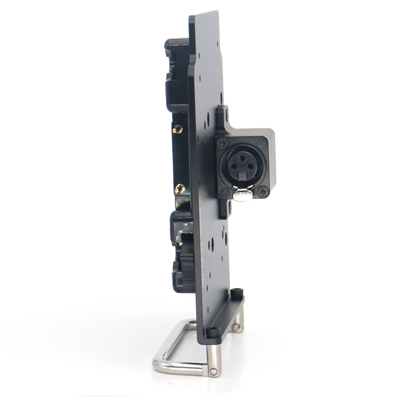 Gold-mount To XLR 3pin Power Output Handle fixing plate for ARRI Mini LF, RED, SONY