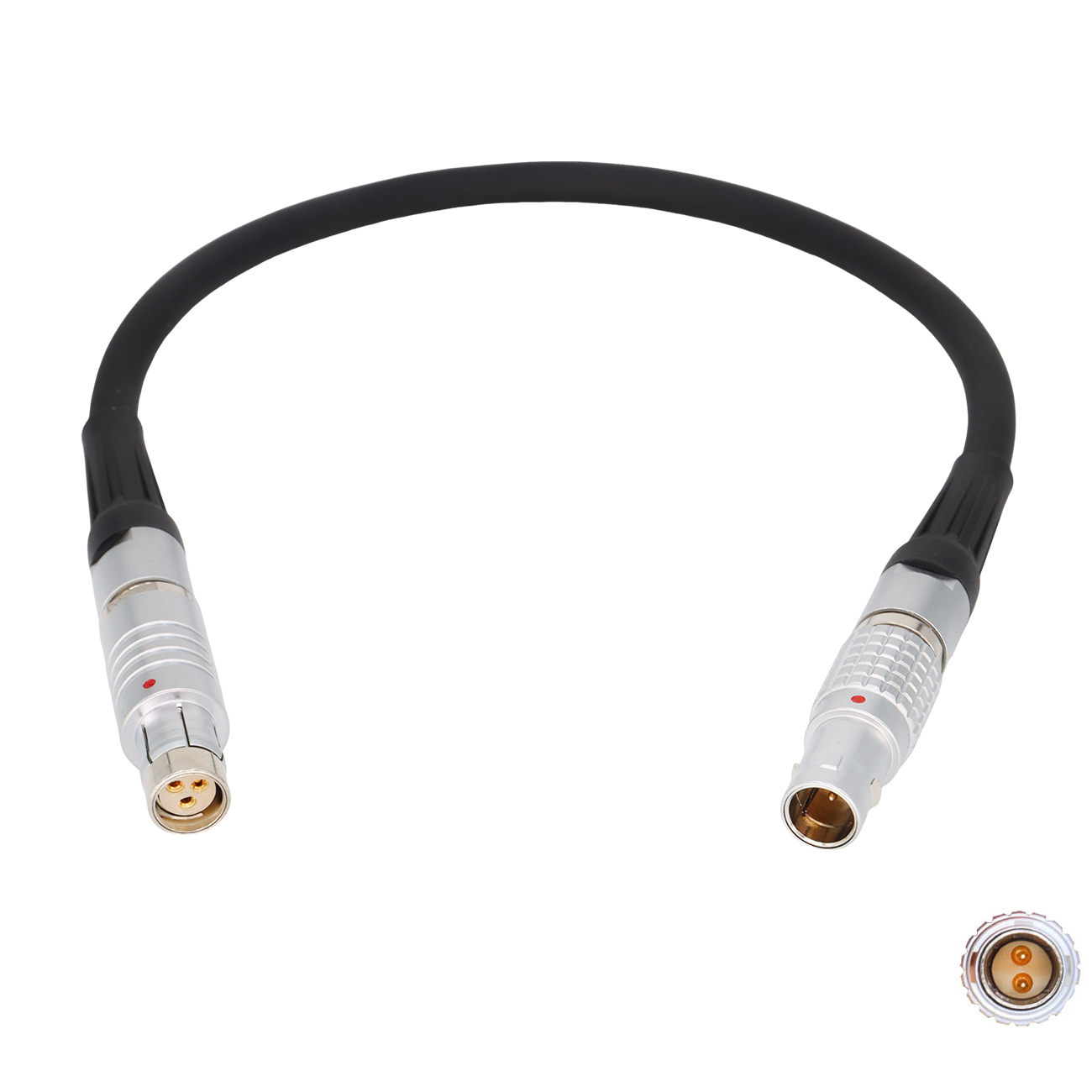 0B 2Pin Male to RS 3Pin Female CCM-1 Camera Control Monitor Power Cable for ARRI Alexa 35, Alexa Mini LF Camera