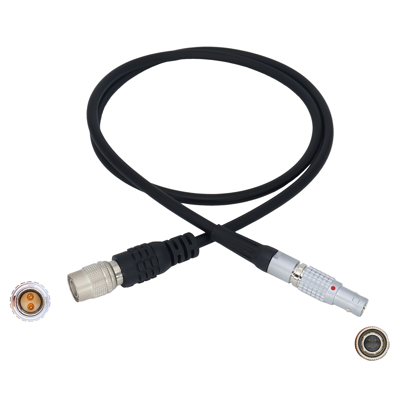 Camera Hirose 4Pin to 0B 2Pin Cable For Teradek/Vaxis/SmallHD Monitor/Sound Devices 688/644/633 Power Cable