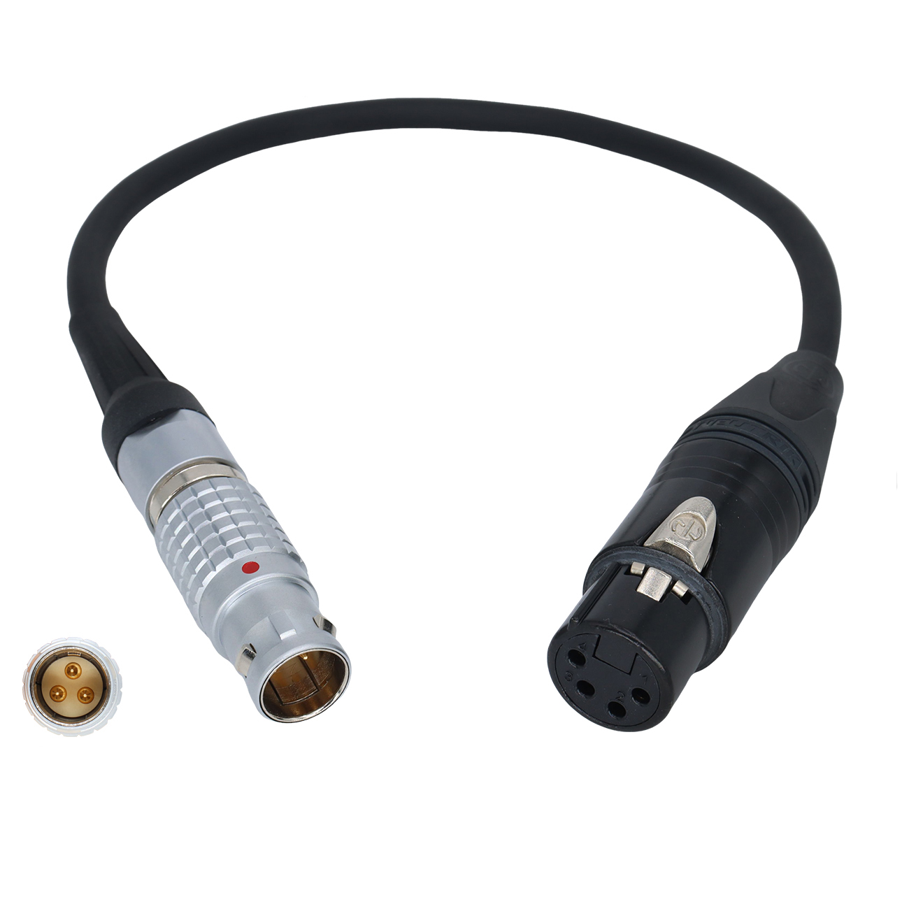 Power Cable Steadicam m2 2B 3Pin to XLR 4Pin Female for SONY Venice 2