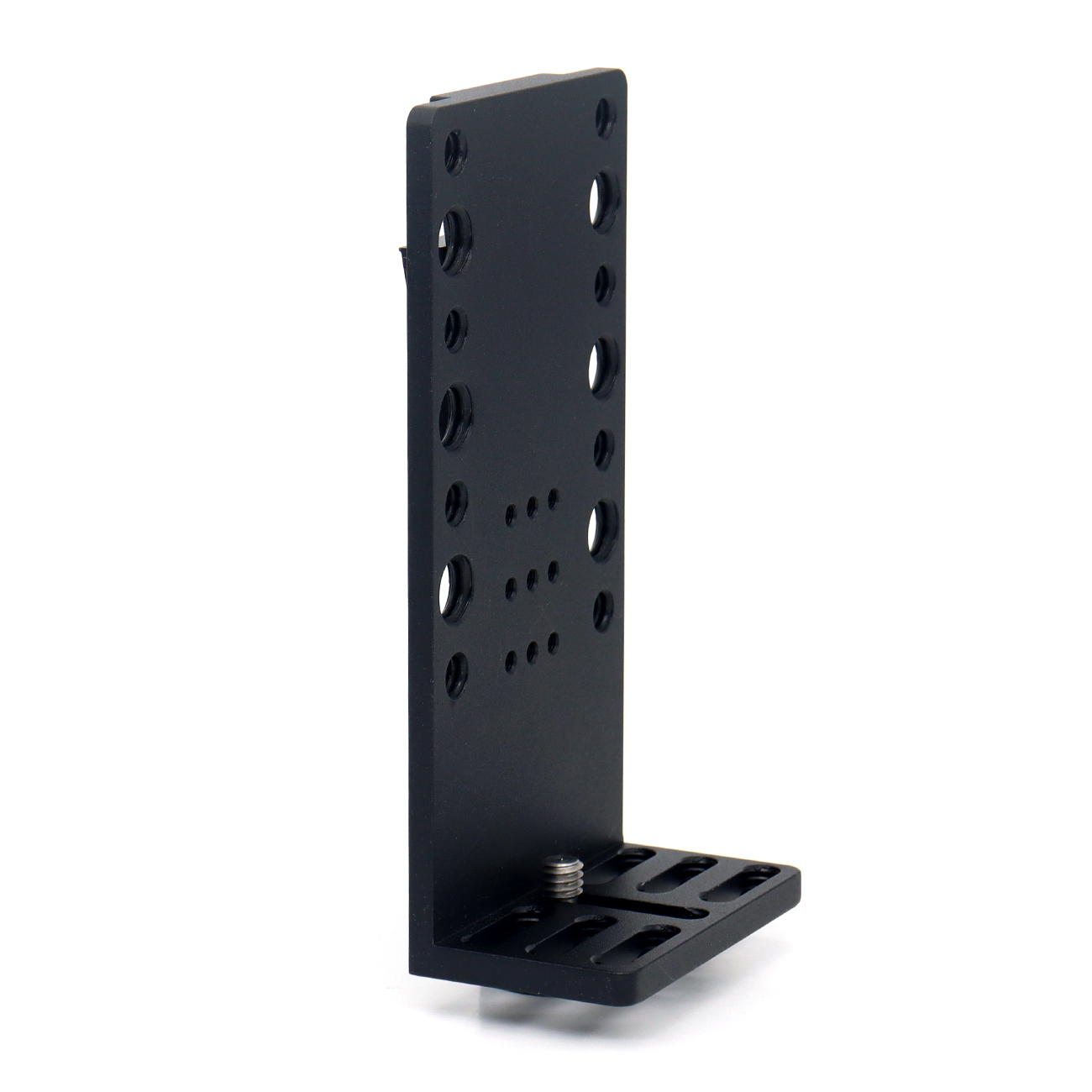 V-Mount Right Angle Bracket with 1/4"-20 Screw, 1/4"-20 & 3/8"-16 Holes for Video Accessory Expansion Mount for Camera Cheese Plate, Holder, Field Monitor