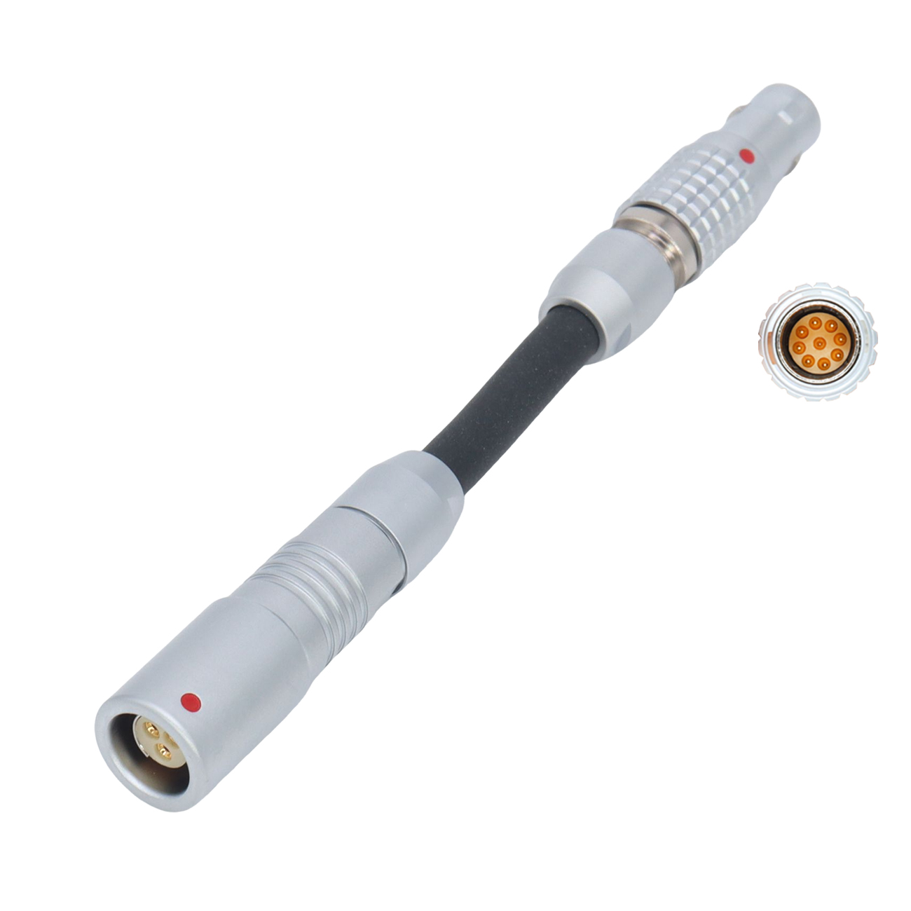 Run/Stop RS Cable Float RS Fischer 3Pin Female to EXT 9Pin Male for Pixboom Spark, 