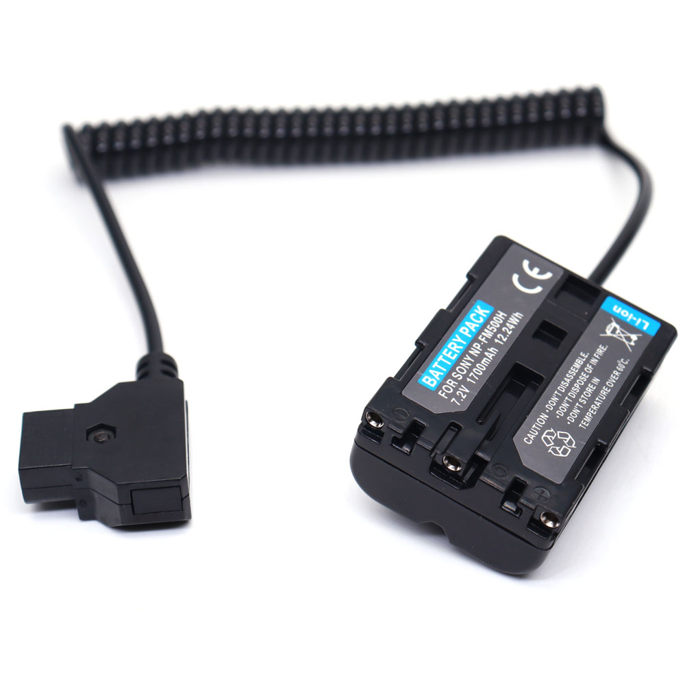 D-tap to NP-FM500H Dummy Battery Power Cable for ARRI WCU-4