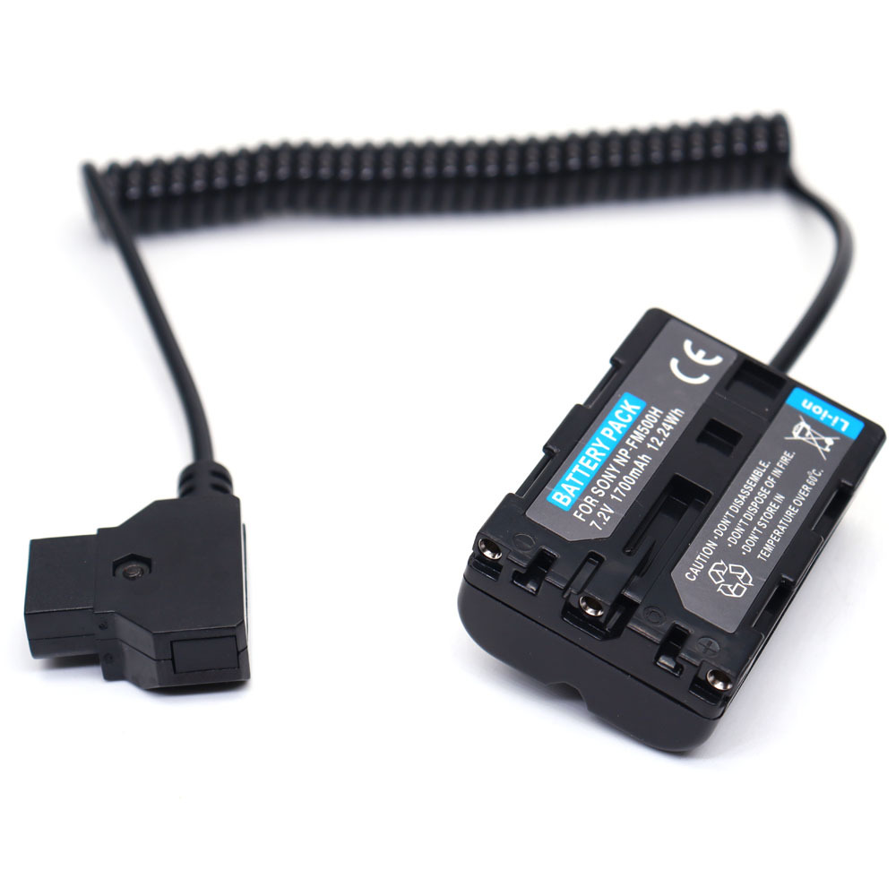 D-tap to NP-FM500H Dummy Battery Power Cable for ARRI WCU-4