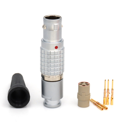 FGG EGG 0B 1B 2~7Pin Metal Circular Connector Without Welding, Crimping Plug Socket