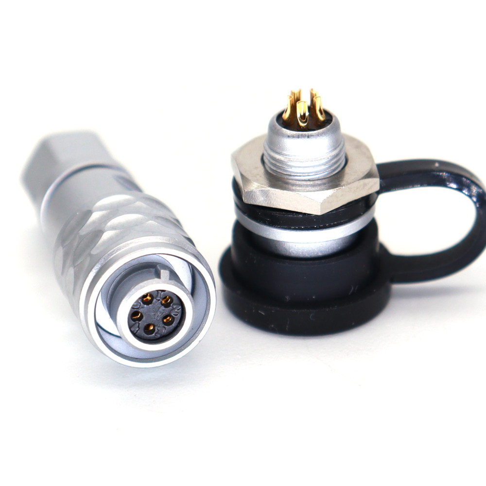 SF6 Series Industrial Push-pull Metal connector SF610 2~5Pin connector electrical connector metal plug and socket