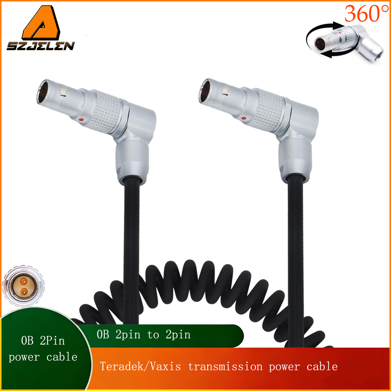 ARRI Alexa Camera 0B 2Pin to 0B 2Pin for Teradek, Vaxis ,Hollyland transmission, Samhd power cable