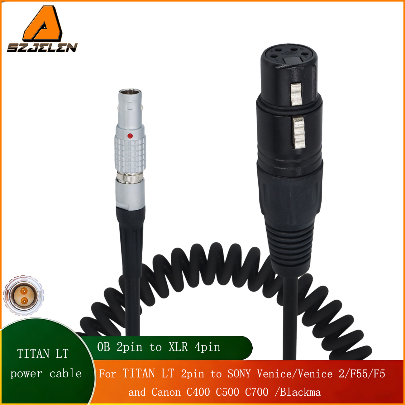 MotoCrane Titan LT Remote PTZ 14.4V 0B 2Pin To XLR 4Pin Female For SONY Venice/F55/F5 and Canon C400/Blackmagic URSA