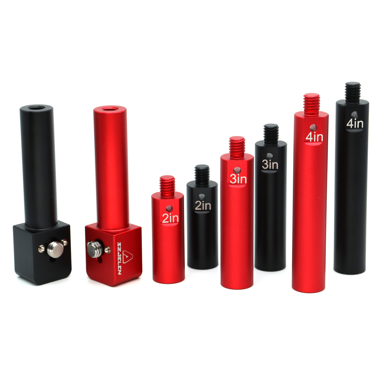 Multicolored 19mm Rod Mounting Bracket with 3/8 Screw and Anti Twist,4 Sections of Length to Match for Arri Red Sony Camera