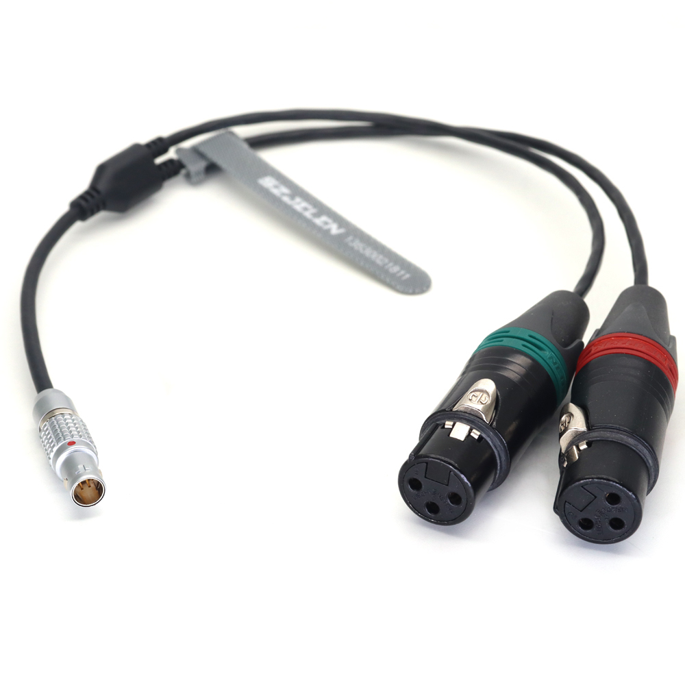 Audio Cable 0B 6Pin to Dual XLR 3Pin Female for ARRI ALEXA Mini LF/35