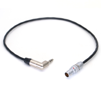 Timecode Cable Elbow 3.5mm TRS to Short 0B 5Pin for ARRI Alexa Mini/XT