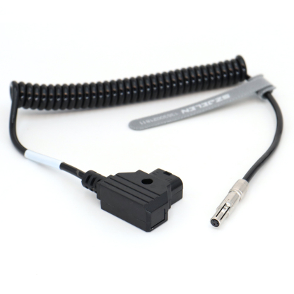 Power Coiled Cable D-tap to 3Pin Female for Odyssey 7Q/7Q+ Monitor