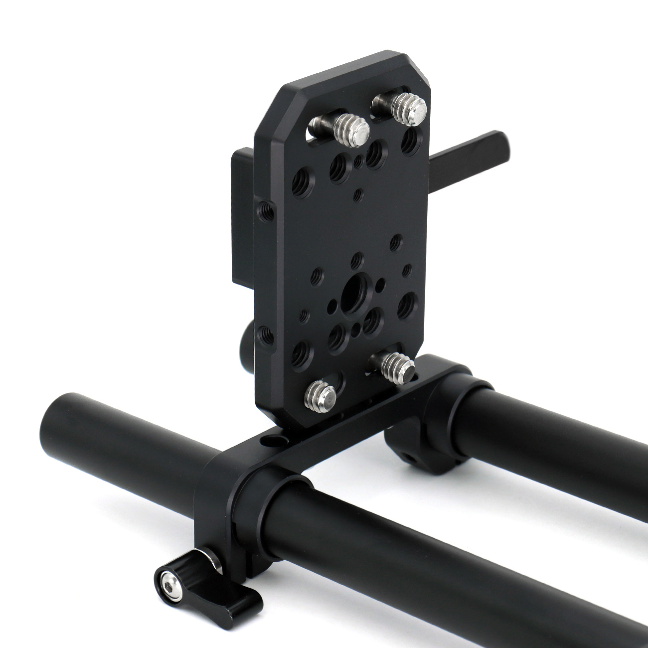 V-Mount Battery Plate/V-Lock Battery Plate with Dual 15mm Rod Clamp