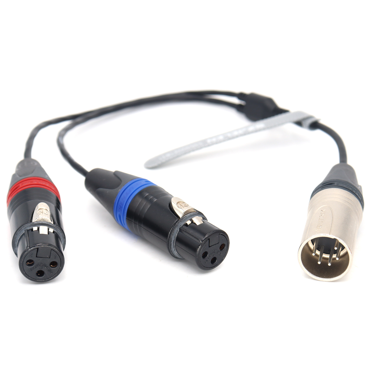 Audio Cable NEUTRIK XLR 5Pin Male to Dual XLR 3Pin female for ARRI Amira，sony Venice 