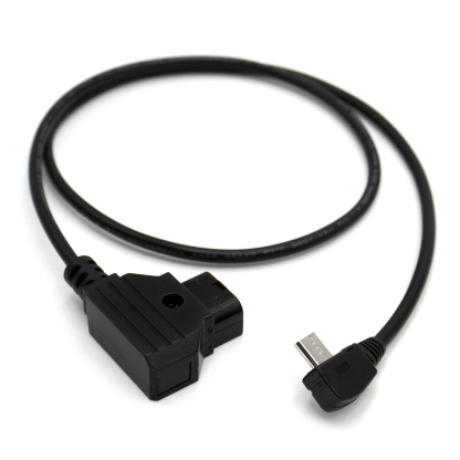Nucleus-Nano Motor Power Cable P-TAP D-tap to Micro USB Right Angle 14.8V for Tilta V-Mount