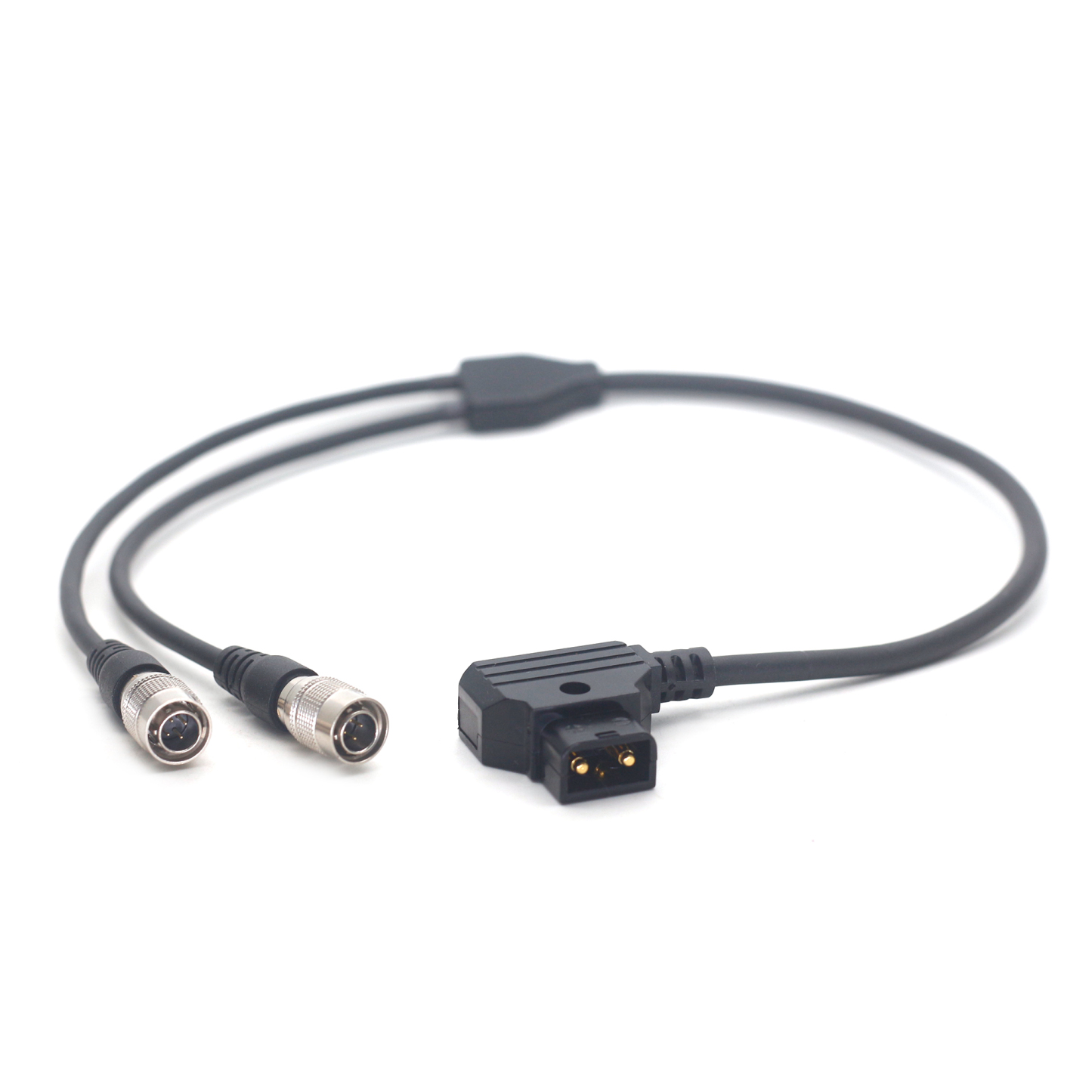 Power Cable D-tap to Dual Hirose 4Pin Male for ZAXCOM, Sound Devices 688/633, Zoom F8