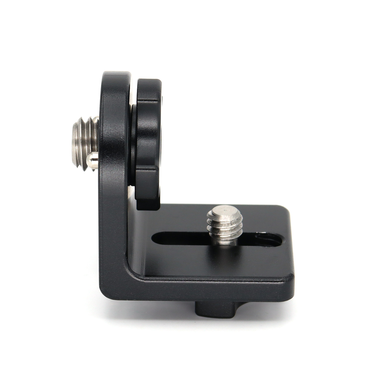 90° Angle Mini L-Shaped Mount Plate Kit with 3/8''-16,1/4"-20 Screw, Elastic Positioning Pin