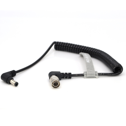 Power Coiled Cable DC 5.5/2.5 to Hirose 4Pin Male for Sound Devices 688 633 Zoom F8