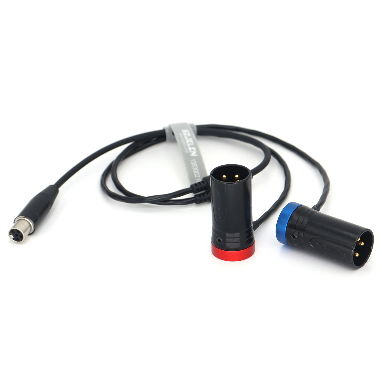 Audio Cable TA5F to Two Low-Profile XLR NEUTRIK 3Pin XLR Male for Zaxcom qrx200