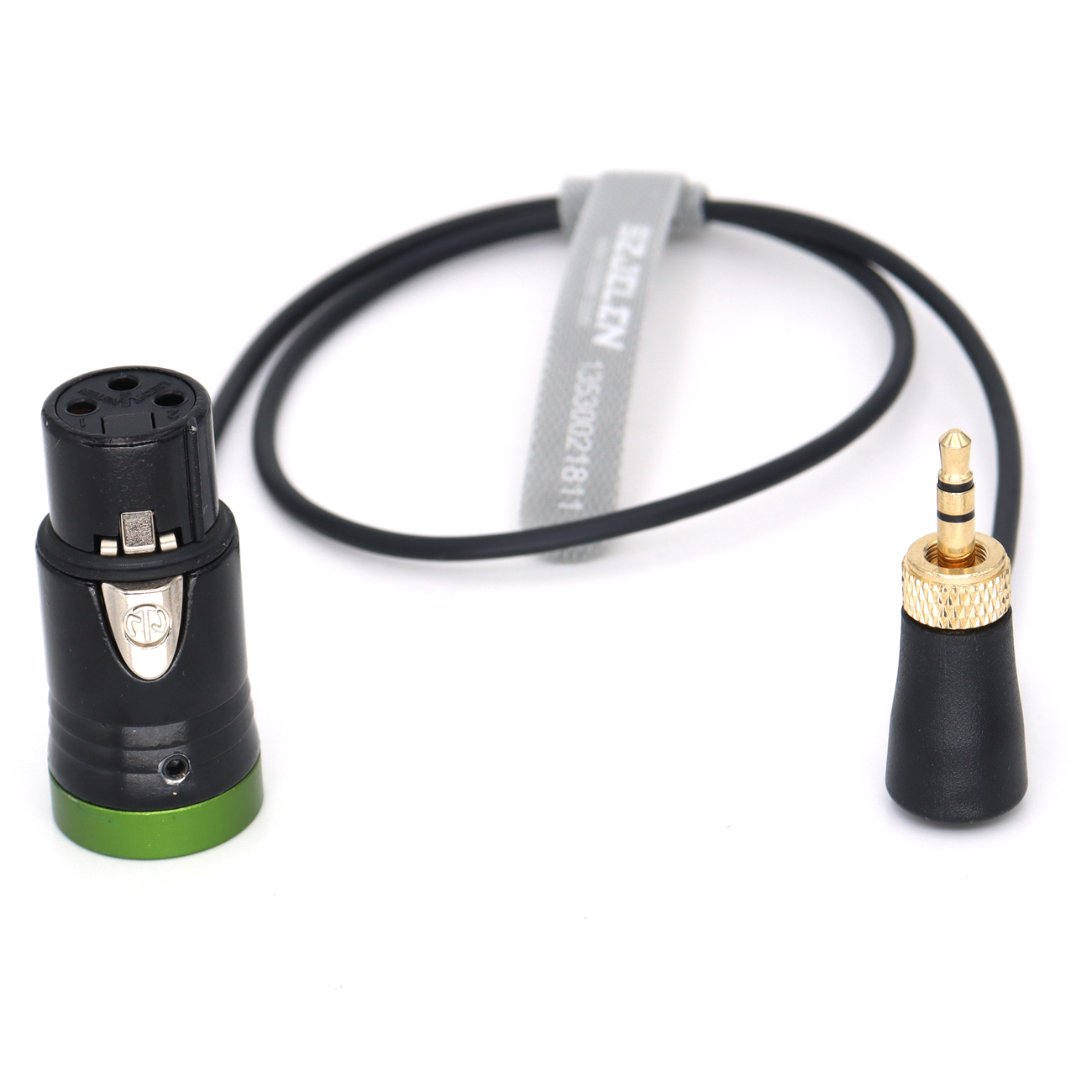 Audio Cable Locking 3.5mm TRS Right-Angle to Short XLR 3Pin Female for Sennheiser SK 500 G4 Sony UWP D11 D21