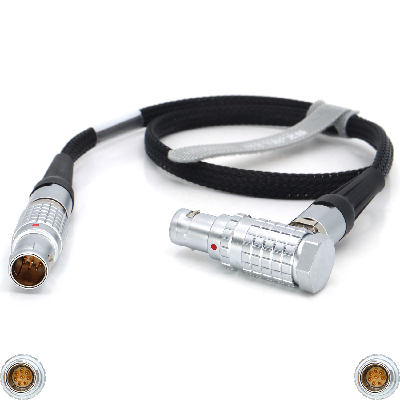 Power Data Cable Straight/Elbow 1B 8Pin Male to Male for Steadicam M1 M2 VOLT3