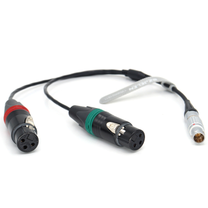 Atomos Shogun Monitor Recorder 1B 10Pin to Dual 3Pin XLR Breakout Audio Input Cable