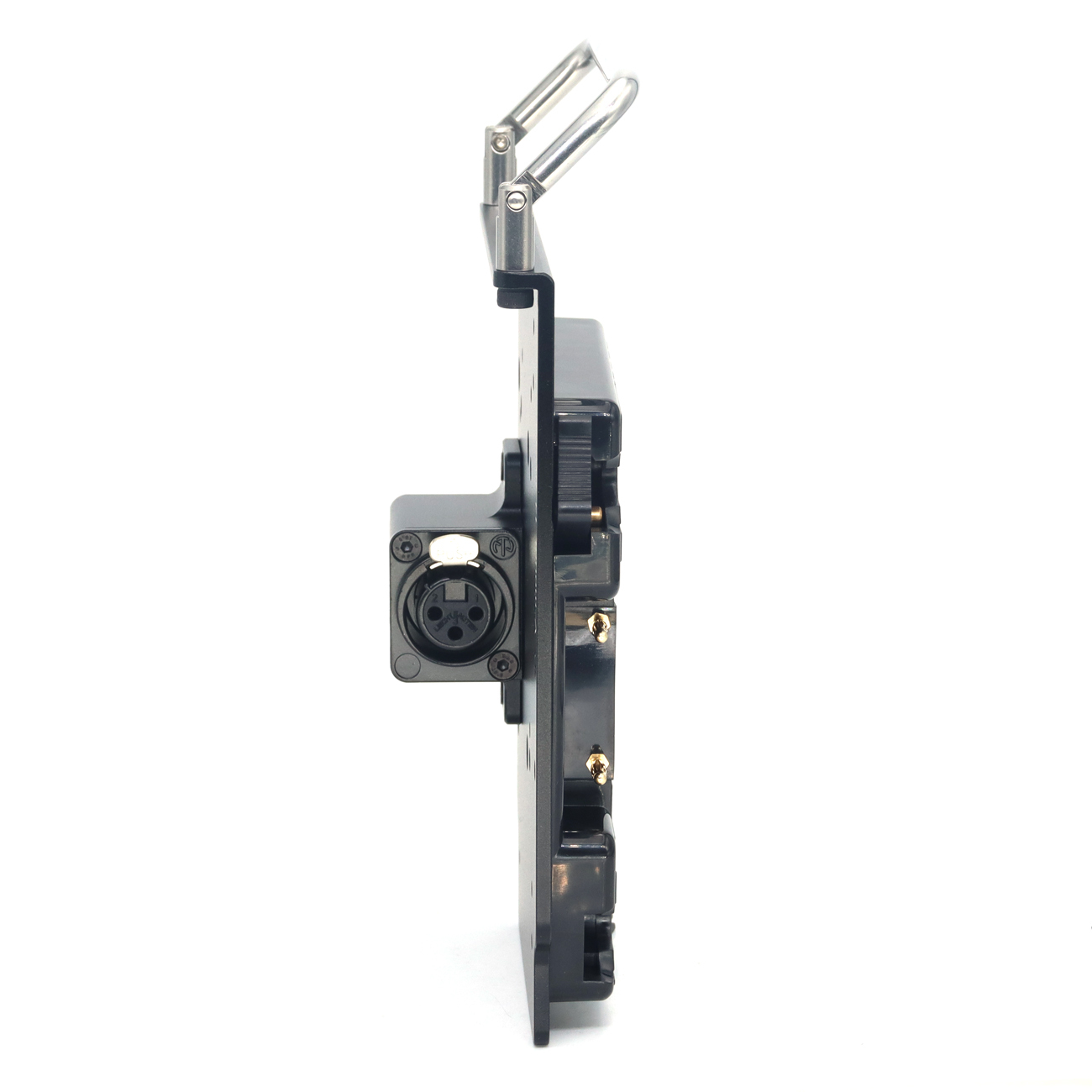 Gold-mount To XLR 3pin Power Output Handle fixing plate for ARRI Mini LF, RED, SONY
