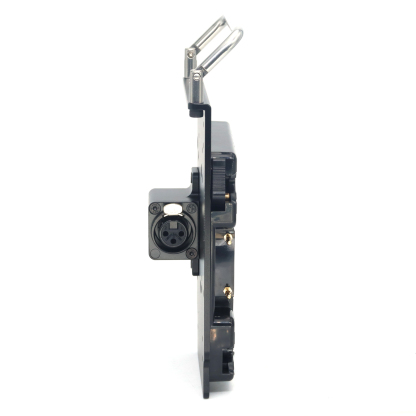 Gold-mount To XLR 3pin Power Output Handle fixing plate for ARRI Mini LF, RED, SONY