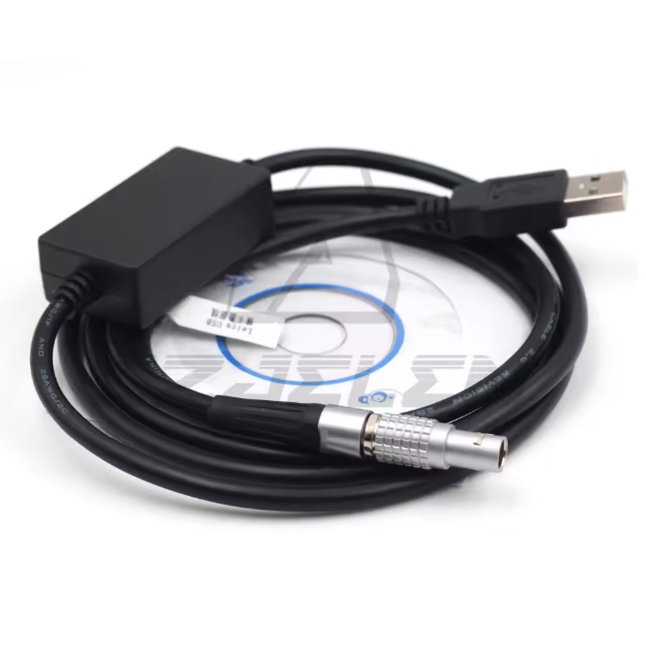Connector 0B 5Pin to USB plug for LEICA TS402/802/06/02 Data Cable