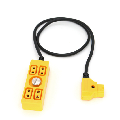 D-tap to 4 Port D-tap Female Power Splitter D-tap Distributor with 1/4" Screw