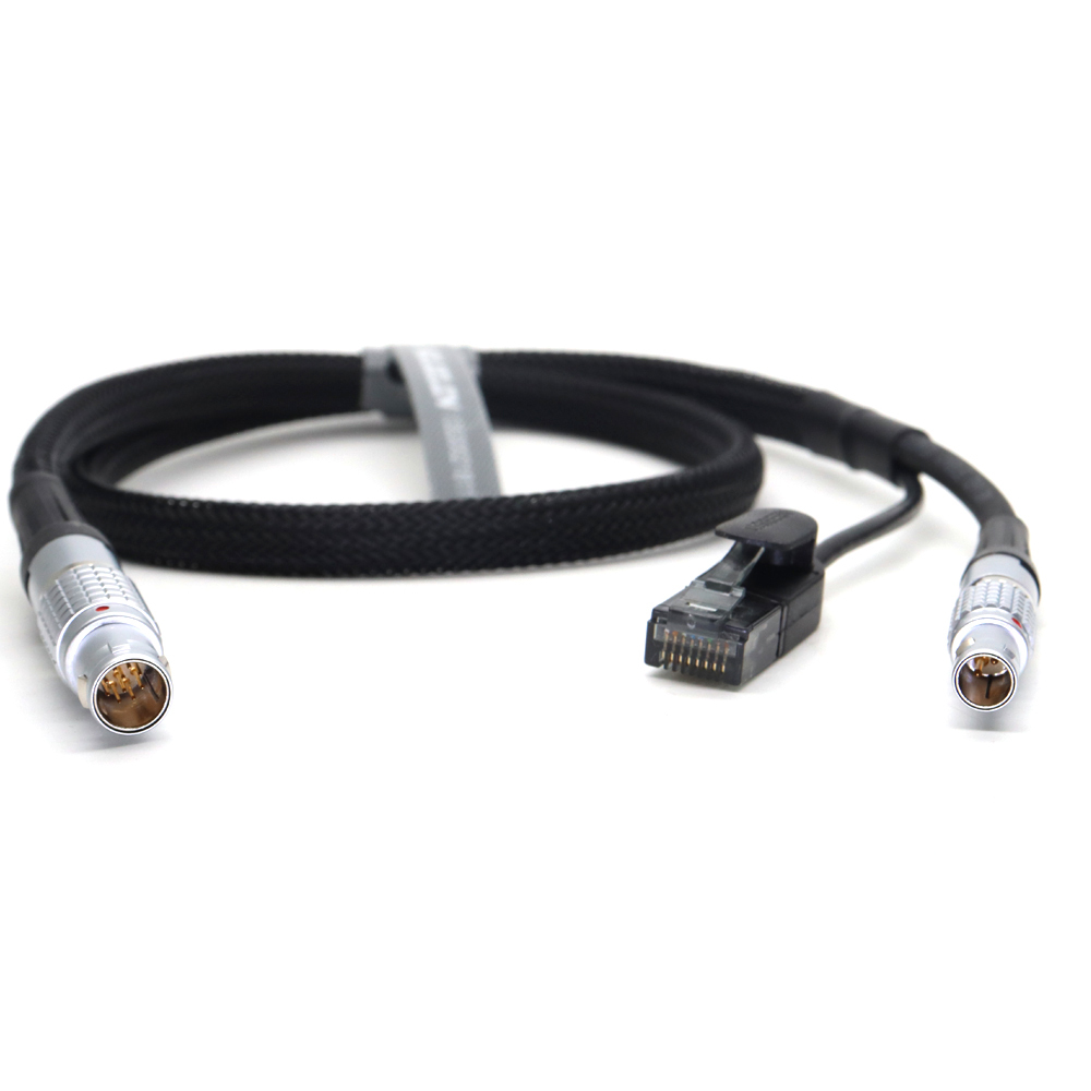 Power Cable 1B 10Pin Ethernet Cable to RJ45 and 0B 2Pin for ARRI Alexa Mini