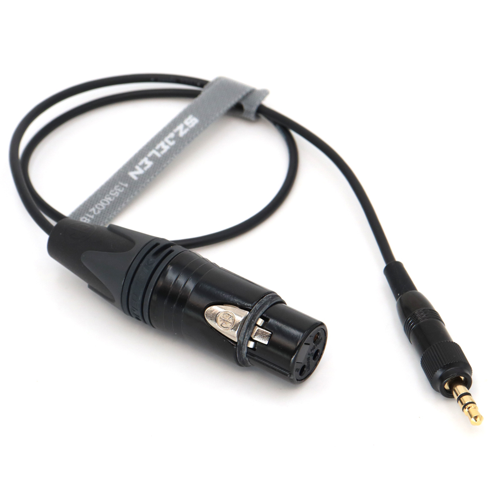 Audio Cable Locking 3.5mm to TA3F/XLR 3Pin Male/Female for SONY 