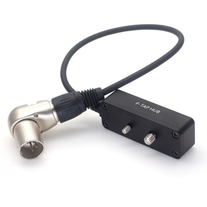 Elbow XLR 4Pin to D-tap Power three-way splitter for Blackmagic URSA Mini Pro