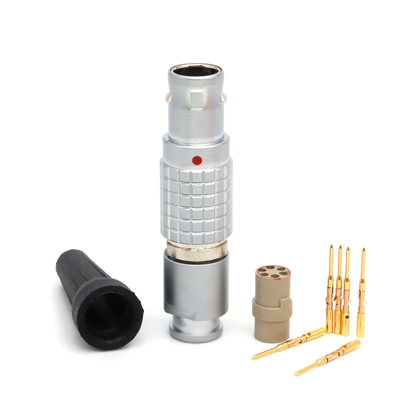 FGG EGG 0B 1B 2~7Pin Metal Circular Connector Without Welding, Crimping Plug Socket