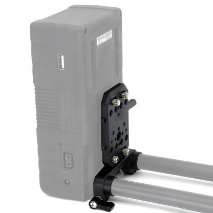 V-Mount Battery Plate/V-Lock Battery Plate with Dual 15mm Rod Clamp