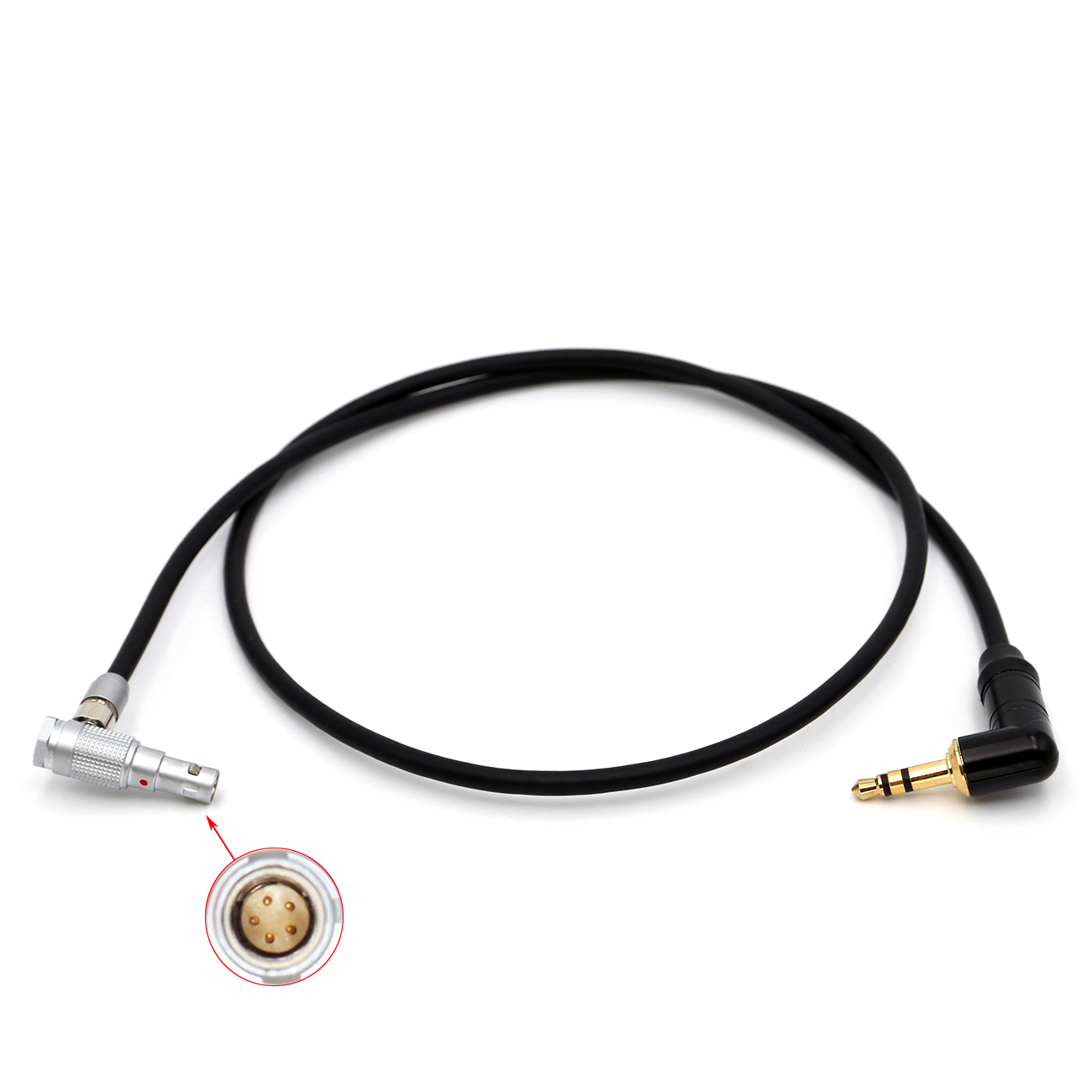 Timecode Cable TRS 3.5mm to 00B 5Pin Male for ARRI Alexa mini, RED Komodo-x Camera